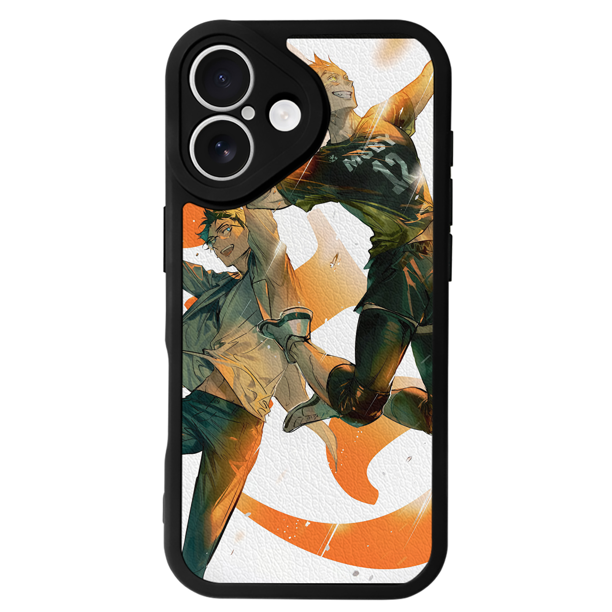 （画像用） ハイキュー!! Haikyu!! 【iPhone 16シリーズ対応】シリコンスマホケース（レザー調） 材質：シリコン